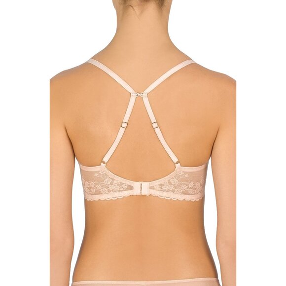 🆕NATORI Cherry Blossom Convertible Push-Up T-Shirt Bra Cameo Rose 36D #727191 - Picture 3 of 11